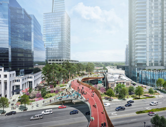 buckhead, buckhead park, buckhead park over ga400, rogers partners, nelson byrd waltz, atlanta architecture, elevated park, raised park, urban park, atlanta parks