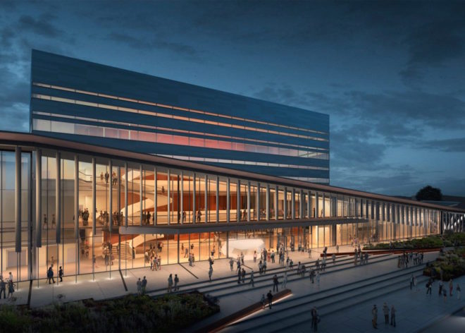 Buddy Holly Hall of Performing Arts by Diamond Schmitt Architects, Texas landscape inspired architecture, Lubbock architecture, Buddy Holly architecture, concert hall in Lubbock