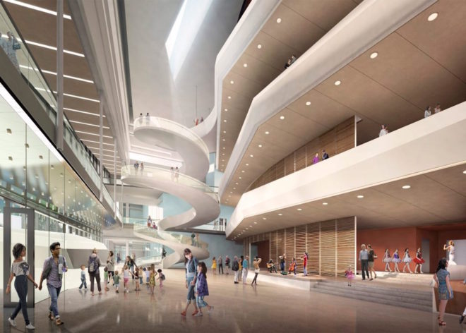 Buddy Holly Hall of Performing Arts by Diamond Schmitt Architects, Texas landscape inspired architecture, Lubbock architecture, Buddy Holly architecture, concert hall in Lubbock