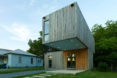 Cantilever House, prefab house, Little Rock, affordable housing, prefab home, Arkansas, modular house, modular design, prefab, roof deck, lightweight structure