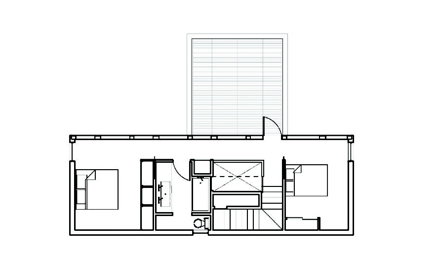 Cantilever House, prefab house, Little Rock, affordable housing, prefab home, Arkansas, modular house, modular design, prefab, roof deck, lightweight structure