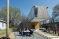 Cantilever House, prefab house, Little Rock, affordable housing, prefab home, Arkansas, modular house, modular design, prefab, roof deck, lightweight structure