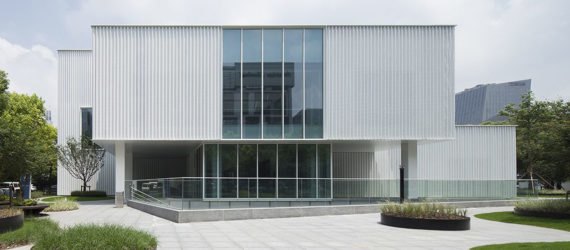 Caohejing Hi-tech Park , Caohejing Hi-tech Park Development Corporation (CHJ), start-up incubator, business incubator, Shanghai, green renovation, Schmidt Hammer Lassen, aluminum facade, perforated facade, natural light
