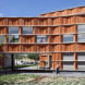Madrid Carlos III University, Carmen Martín Gaite, LEED Platinum certification, educational building, ceramic panels, ceramic facade, Beldarrain, green architecture, LEED building