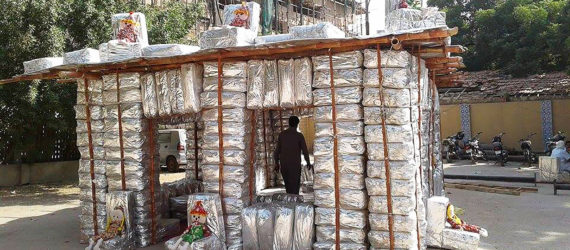 Nargis Latif, Gul Bahao, chandi ghar, silver house, plastic, plastic waste, plastic pollution, plastic home, plastic homes, recycling, recycled plastic, recycled bricks, plastic bricks, plastic brick home, plastic brick homes