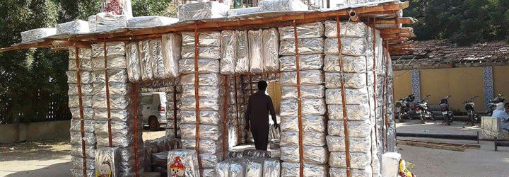 Nargis Latif, Gul Bahao, chandi ghar, silver house, plastic, plastic waste, plastic pollution, plastic home, plastic homes, recycling, recycled plastic, recycled bricks, plastic bricks, plastic brick home, plastic brick homes