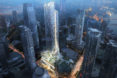 Chongqing Xinhua Bookstore Group Jiefangbei Book City Mixed-use Project, Mountain City, China, Aedas, mixed-use tower, mixed-use development, green architecture, sky plaza, public plaza, green terrace
