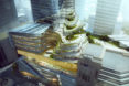 Chongqing Xinhua Bookstore Group Jiefangbei Book City Mixed-use Project, Mountain City, China, Aedas, mixed-use tower, mixed-use development, green architecture, sky plaza, public plaza, green terrace