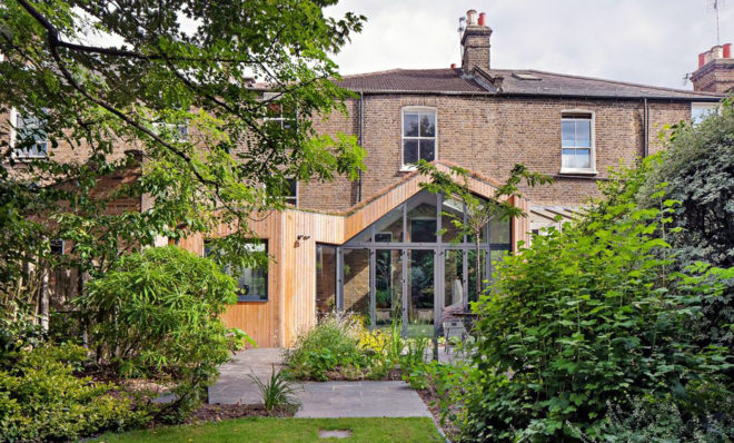 Clapton House, Scenario Architecture, green renovation, Victorian villa, timber cladding, green extension, green architecture, natural light, conservatory