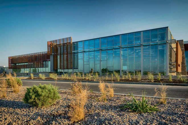 clif bar, idaho, biophilic design, sustainable design, manufacturing facility, native plants, onsite water pre-treatment