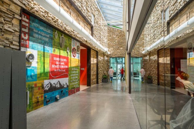 clif bar, idaho, biophilic design, sustainable design, manufacturing facility, native plants, onsite water pre-treatment
