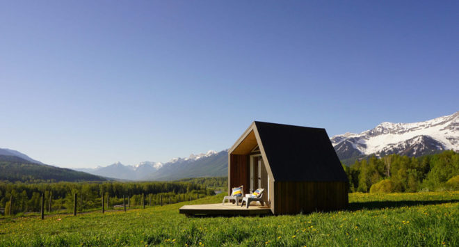 The Little Cabin Company, The Cobby tiny cabin, tiny house, glamping, tiny house, tiny spaces, sustainably harvested wood, LEDs, green lighting, camping, green architecture