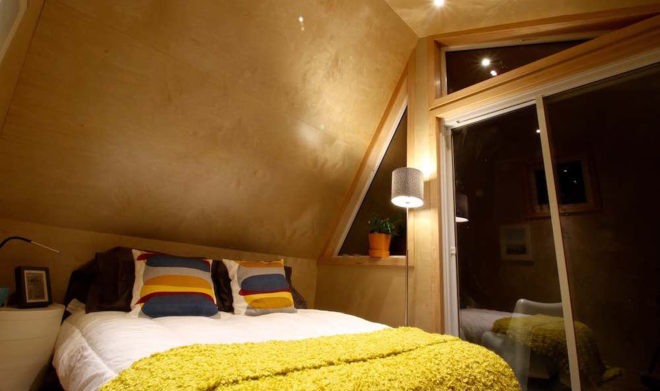 The Little Cabin Company, The Cobby tiny cabin, tiny house, glamping, tiny house, tiny spaces, sustainably harvested wood, LEDs, green lighting, camping, green architecture