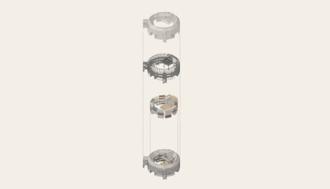 Globe Theater, Container Globe, William Shakespeare, Perkins Eastman, Michael Ludvik , Arup, shipping containers, mobile theater, prefab structure, Detroit, metal mesh, performance spaces, green architecture