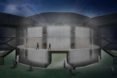 Globe Theater, Container Globe, William Shakespeare, Perkins Eastman, Michael Ludvik , Arup, shipping containers, mobile theater, prefab structure, Detroit, metal mesh, performance spaces, green architecture