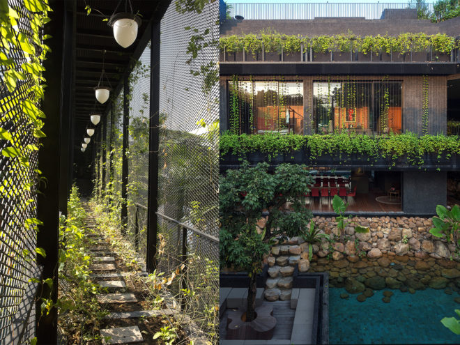 Cornwall Gardens by Chang Architects, Cornwall Gardens in Singapore, Cornwall Gardens multigenerational home, tropical paradise multigenerational home, green roof multigenerational architecture, multigenerational architecture in Singapore