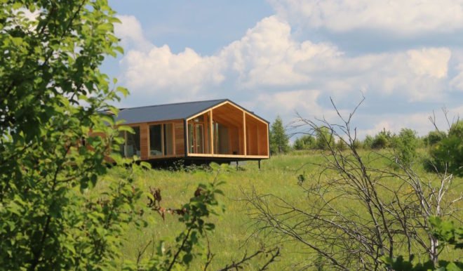 DublDom by BIO Architects, DublDom 2.65-01 model, Eco-Park Yasnopole, Russian modular architecture, Russian prefab homes, DublDom prefab homes, DublDom modular architecture,