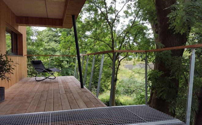 Dursley treehouse, Millar + Howard Workshop, England, building permit, Passive House certification, Passive House, treehouse, protected area, green architecture