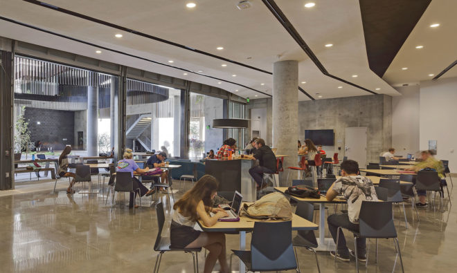 Richärd+Bauer Architecture, LEED certification, educational building, University of Arizona, LEED building, ENR2, green architecture, sustainable building, interactive learning spaces, irrigation, rainwater harvesting, water management
