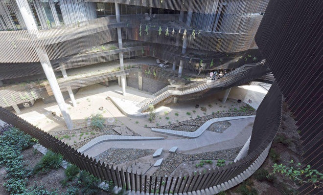 Richärd+Bauer Architecture, LEED certification, educational building, University of Arizona, LEED building, ENR2, green architecture, sustainable building, interactive learning spaces, irrigation, rainwater harvesting, water management