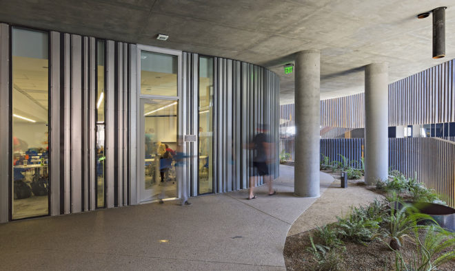 Richärd+Bauer Architecture, LEED certification, educational building, University of Arizona, LEED building, ENR2, green architecture, sustainable building, interactive learning spaces, irrigation, rainwater harvesting, water management