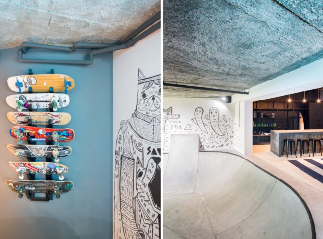 fresnaye man cave, urban man cave, man cave, inhouse brand architects, south african architecture, skate bowl, lounge design, man cave design