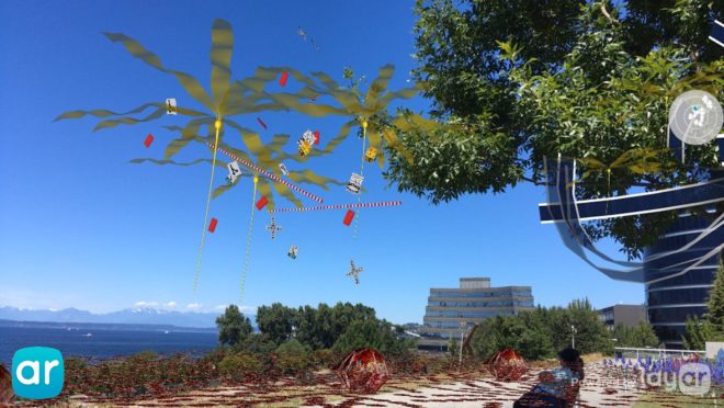 tamiko thiel, gardens of the anthropocene, seattle art museum, olympic sculpture park, futuristic plants, augmented reality, ar installation, climate change plants, global warming plants