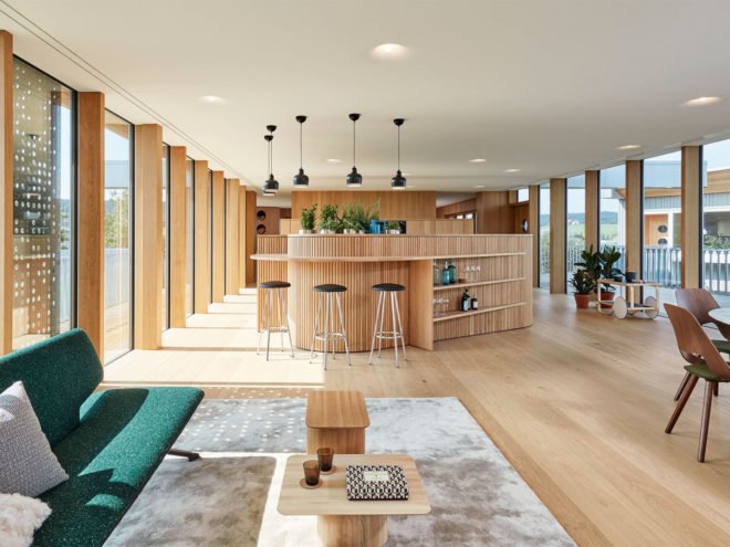 Haussicht, Haussicht by Alfredo Häberli, Alfredo Häberli, Baufritz, sustainable timber, sustainable design, sustainable home, prefab home, prefab house, prefabricated housing, model home, model house, case study home, case study house
