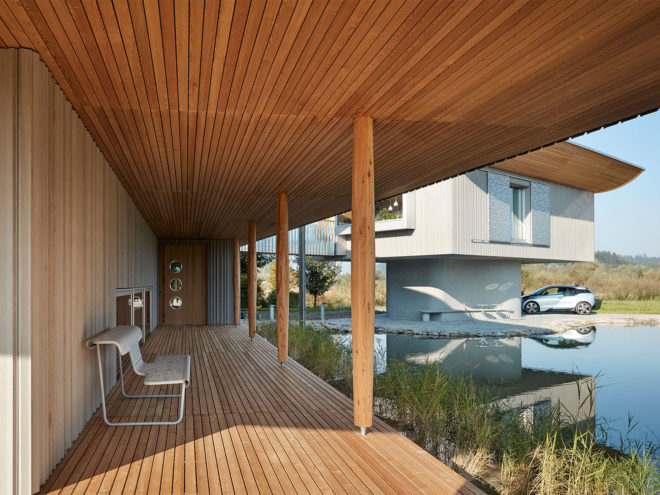 Haussicht, Haussicht by Alfredo Häberli, Alfredo Häberli, Baufritz, sustainable timber, sustainable design, sustainable home, prefab home, prefab house, prefabricated housing, model home, model house, case study home, case study house