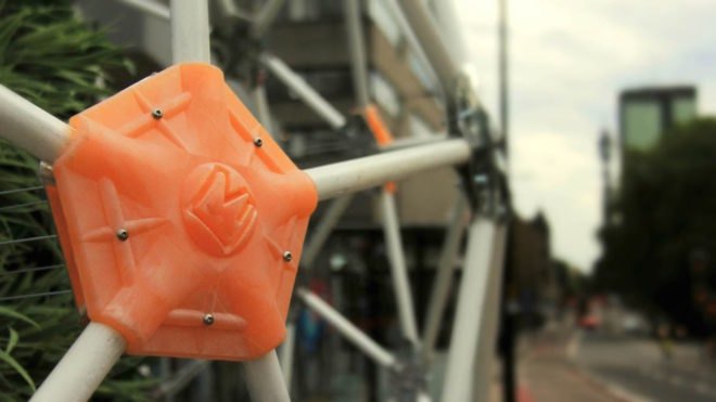Hortum machina, Hortum machine B, Interactive Architecture Lab, University College London, Buckminster Fuller, geodesic dome, mobile ecosystem, autonomous garden, garden, botanical, London, robotics, electrodes,