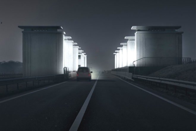 Icoon Afsluitdijk by Studio Roosegaarde, Icoon Afsluitdijk art, Icoon Afsluitdijk light show, Afsluitdijk renovation, Afsluitdijk art project