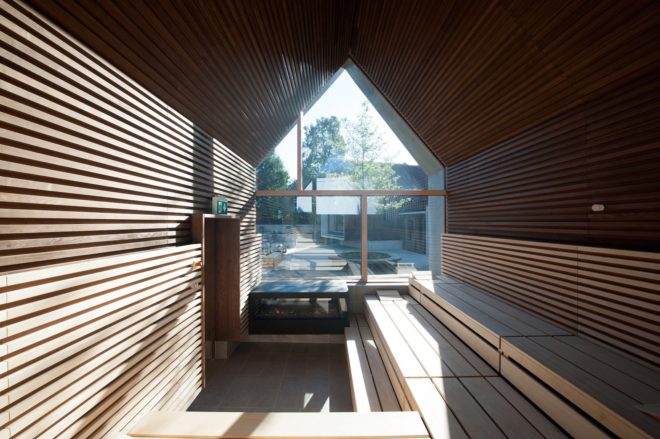 Jordanbad Sauna Village by Jeschke Architektur&Planung, sauna village, sauna in Biberach, concrete sauna, sauna powered by CHP,
