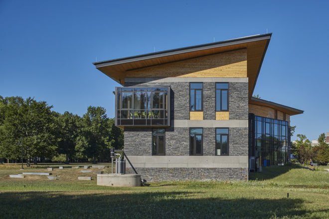 Kern Center, R.W. Kern Center, Hampshire College Kern Center, Hampshire College R.W. Kern Center, Hampshire College, Massachusetts, R.W. Kern Center by Bruner/Cott & Associates, Bruner/Cott & Associates, Bruner Cott, Living Building Challenge, solar power, rainwater harvesting, composting toilets, green building, sustainable building, green architecture, sustainable architecture, architecture, college center, college campus, sustainable college