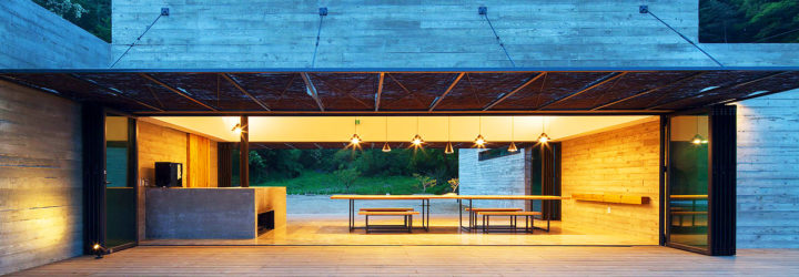 Korean Dandelion Farm, Archihood WXY, dandelion farm in South Korea, concrete and wood retreat, courtyard retreat in South Korea, medicine production facility in South Korea