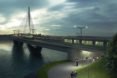 Knight Architects, WSP Finland, Kruunusillat bridge, pedestrian bridge, Finland, longest bridge in Finland, Helsinki, cable-stayed bridge, walkway, cyclists, pedestrian-friendly design