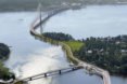 Knight Architects, WSP Finland, Kruunusillat bridge, pedestrian bridge, Finland, longest bridge in Finland, Helsinki, cable-stayed bridge, walkway, cyclists, pedestrian-friendly design