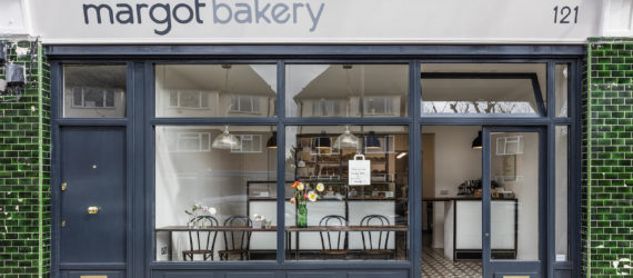Margot Craft Bakery by Lucy Tauber, Margot Craft Bakery in London, adaptive reuse bakery, post office turned into bakery, adaptive reuse post office,