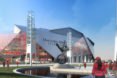 Mercedes-Benz Stadium by HOK, Mercedes-Benz Stadium LEED Platinum, solar powered Mercedes-Benz Stadium, Super Bowl LIII LEED Platinum, stadium design LEED Platinum