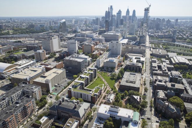 New College House by Bohlin Cywinski Jackson, New College House at Penn, New College House LEED Silver, New College House sustainability, green roof New College House, University of Pennsylvania New College House