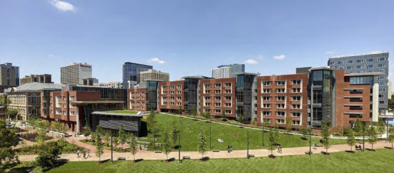 New College House by Bohlin Cywinski Jackson, New College House at Penn, New College House LEED Silver, New College House sustainability, green roof New College House, University of Pennsylvania New College House