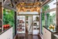 New Frontier Tiny Homes, charred cedar, Alpha Tiny House David Latimer, Zac Thomas, and Eddie Latimer, home on wheels, tiny house, vintage interiors,