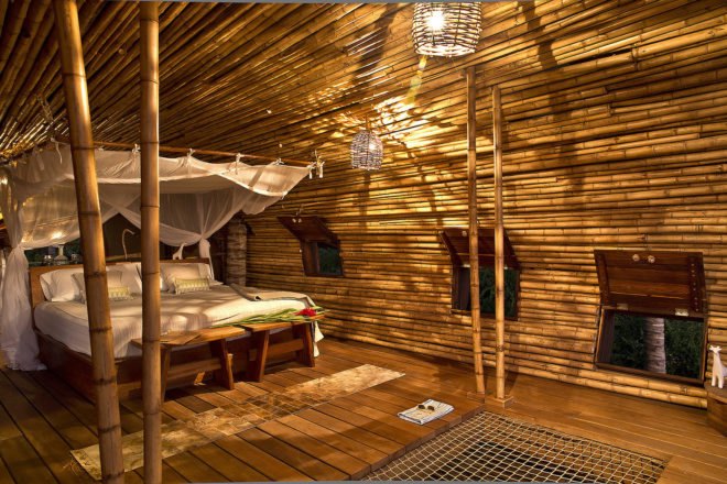 Playa Viva, Playa Viva treehouse, Deture Culsign, Deture Culsign treehouse, sustainable resort, resort, Mexico, Mexico sustainable resort, Mexico resort, eco resort, bamboo, bamboo treehouse, local wood, treehouse, bedroom