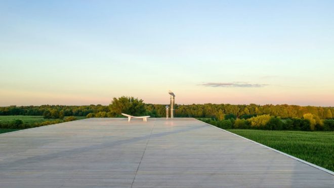 Prairie House, zinc cladding, galvanized zinc, Wisconsin, Wendell Burnette Architects, rooftop observatory, astronomer, green architecture, natural light, sheltered terrace