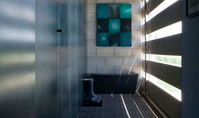 Prairie House, zinc cladding, galvanized zinc, Wisconsin, Wendell Burnette Architects, rooftop observatory, astronomer, green architecture, natural light, sheltered terrace
