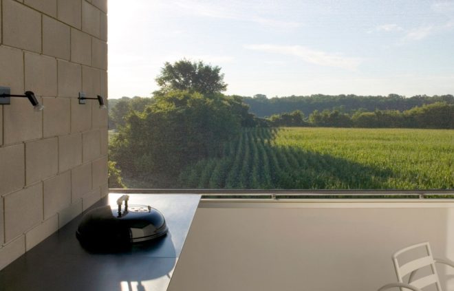 Prairie House, zinc cladding, galvanized zinc, Wisconsin, Wendell Burnette Architects, rooftop observatory, astronomer, green architecture, natural light, sheltered terrace