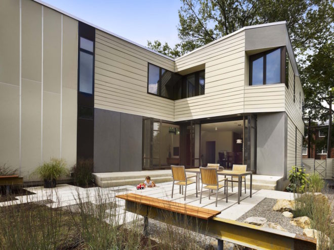 Quarry Street House by Marina Rubina, modular architecture in Princeton, house installed in one day, prefab architecture in Princeton, LEED Gold prefab architecture