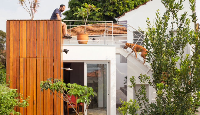 CCF house, GOAA architects, green renovation, Sao Paulo, wooden house, Brazil, rainwater harvesting, rooftop terrace, green architecture