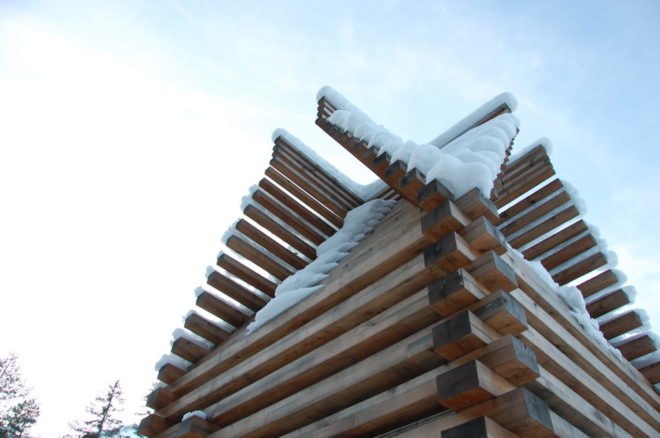 Riondolo by Giovanni Wegher, Stelvio National Park pavilion, Riondolo pavilion, Riondolo meditation, meditation pavilion, timber meditation structure, Riondolo in Stelvio National Park