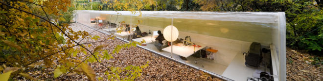 green design, eco design, sustainable design, Iwan Baan, Selgas Cano, Submerged building, natural light, Madrid