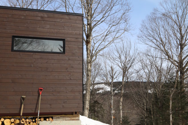 Cargotecture house by LOKI Homes, recycled shipping container house, shipping container house by LOKI, Quebec shipping container house, mobile architecture by LOKI Homes, LOKI Homes model house